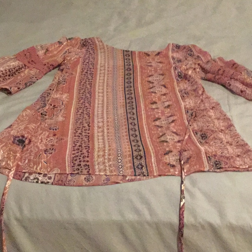 A floral flowing dress